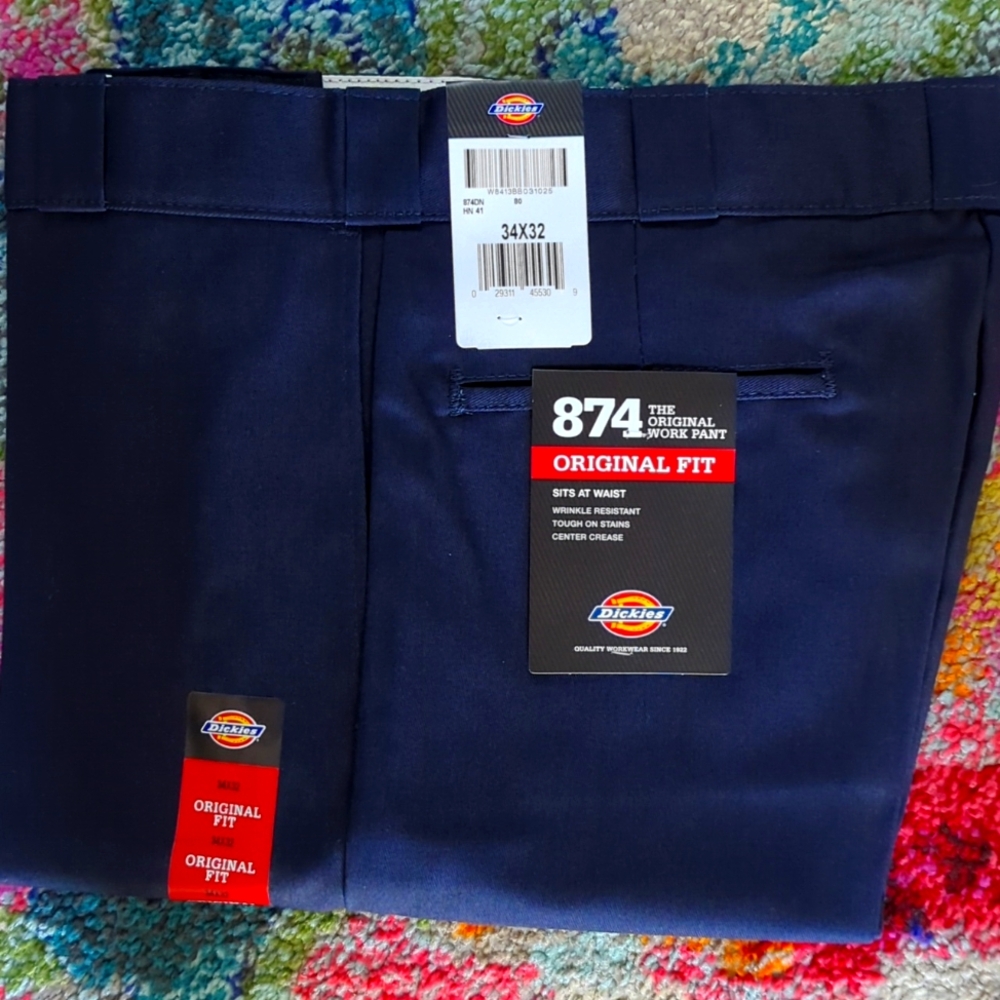 Dickies mens 874 Original Fit Dark Navy 34 x 32